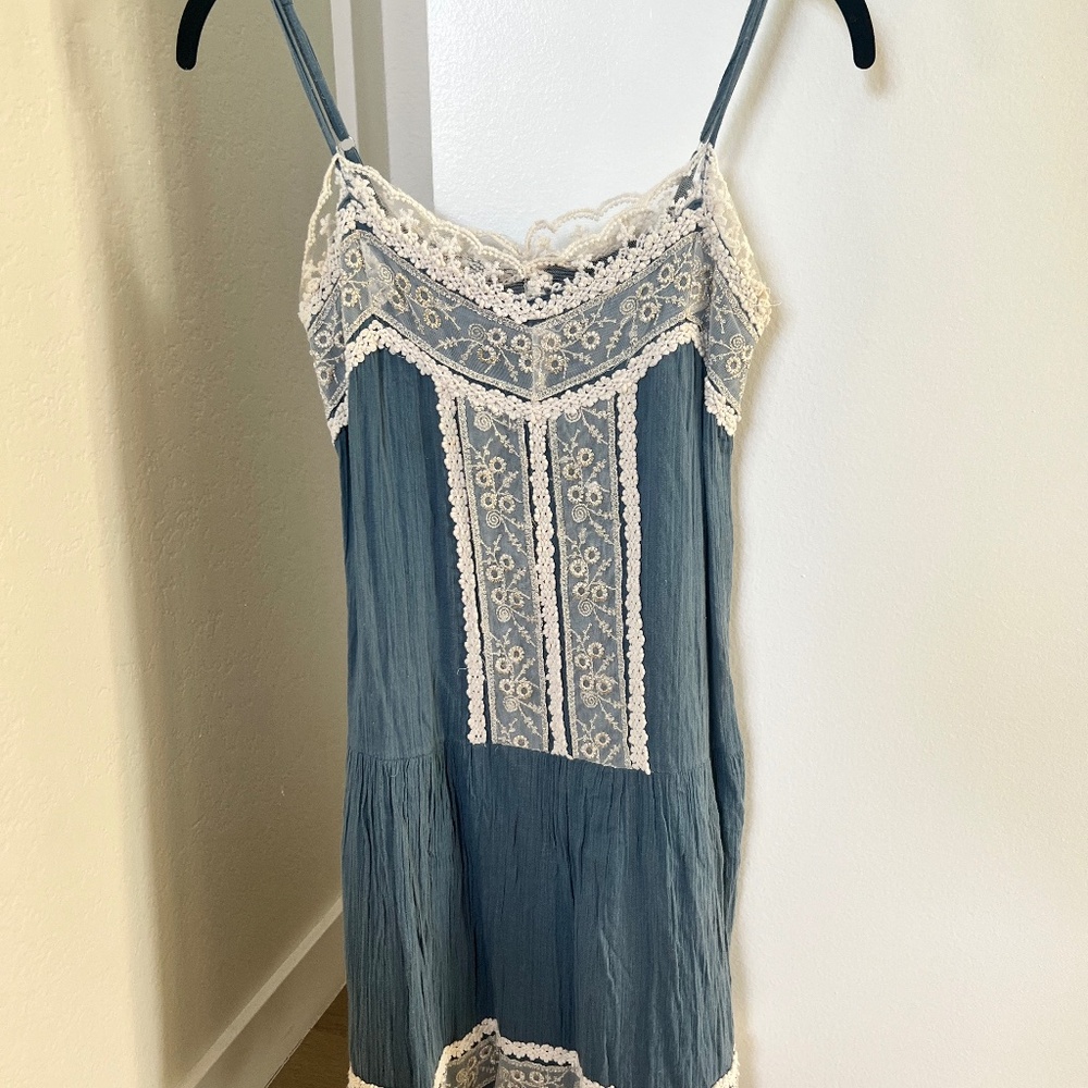 Linen Blue Dress